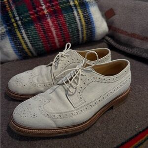 Brunello Cucinelli Cream Oxfords